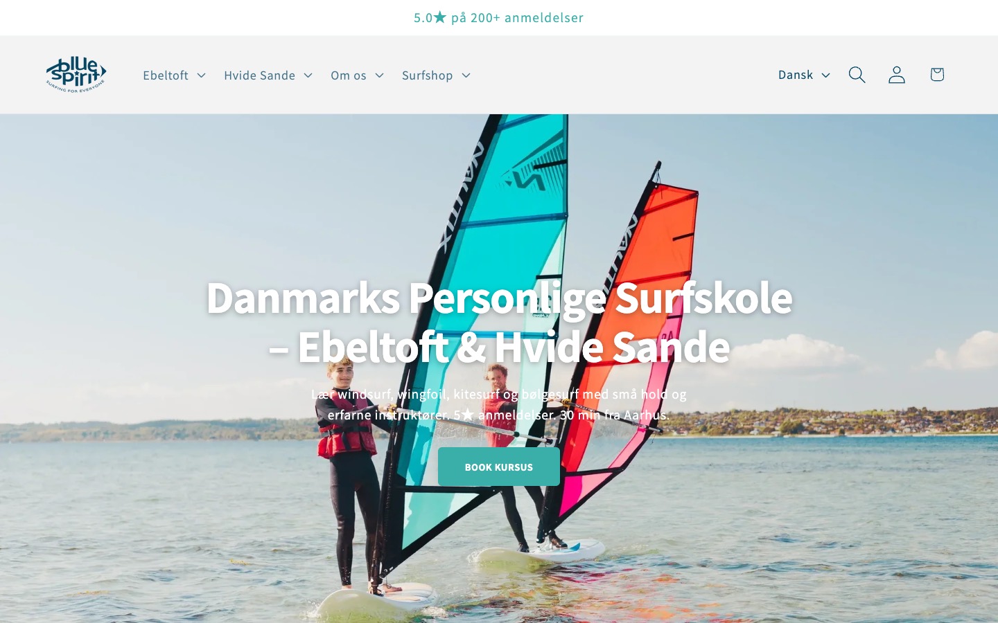 The current homepage